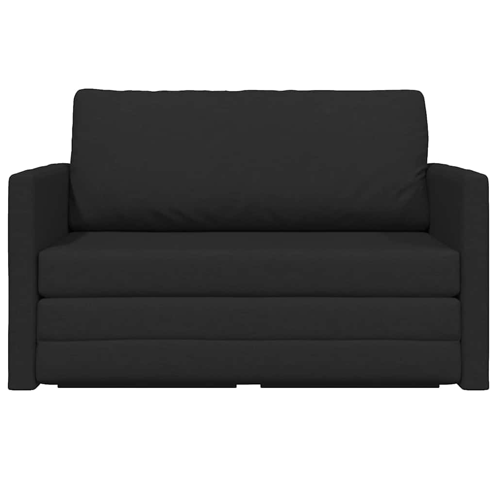 vidaXL Κρεβάτι καναπές 110cm Μαύρο ύφασμα