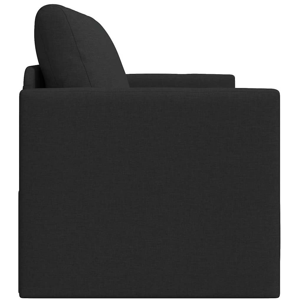 vidaXL Κρεβάτι καναπές 110cm Μαύρο ύφασμα
