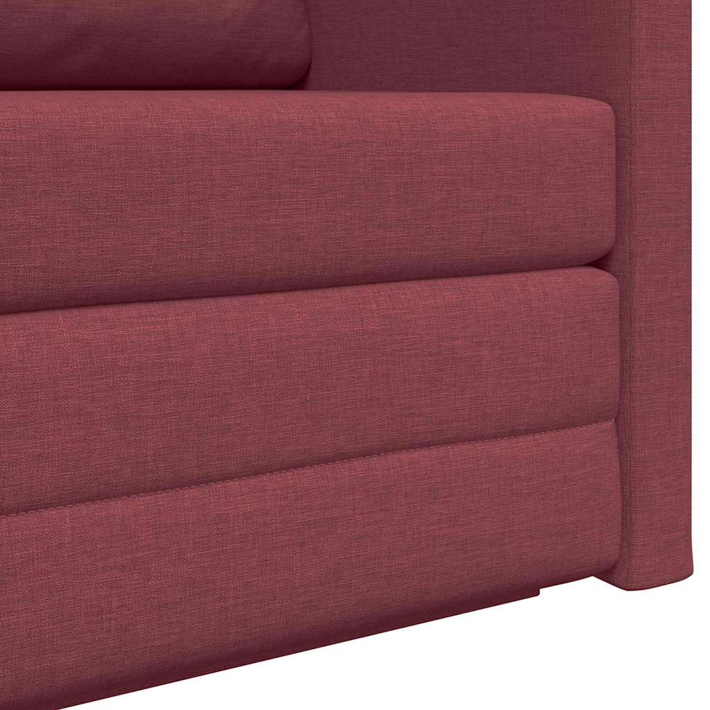 vidaXL Κρεβάτι καναπές 110cm Κόκκινο ύφασμα