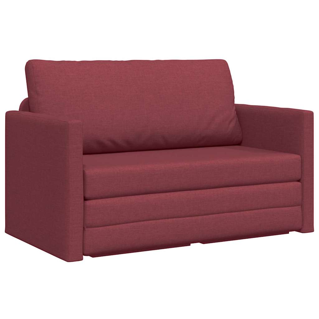 vidaXL Κρεβάτι καναπές 110cm Κόκκινο ύφασμα