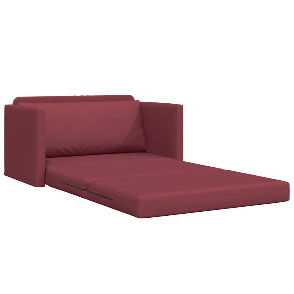 vidaXL Κρεβάτι καναπές 110cm Κόκκινο ύφασμα