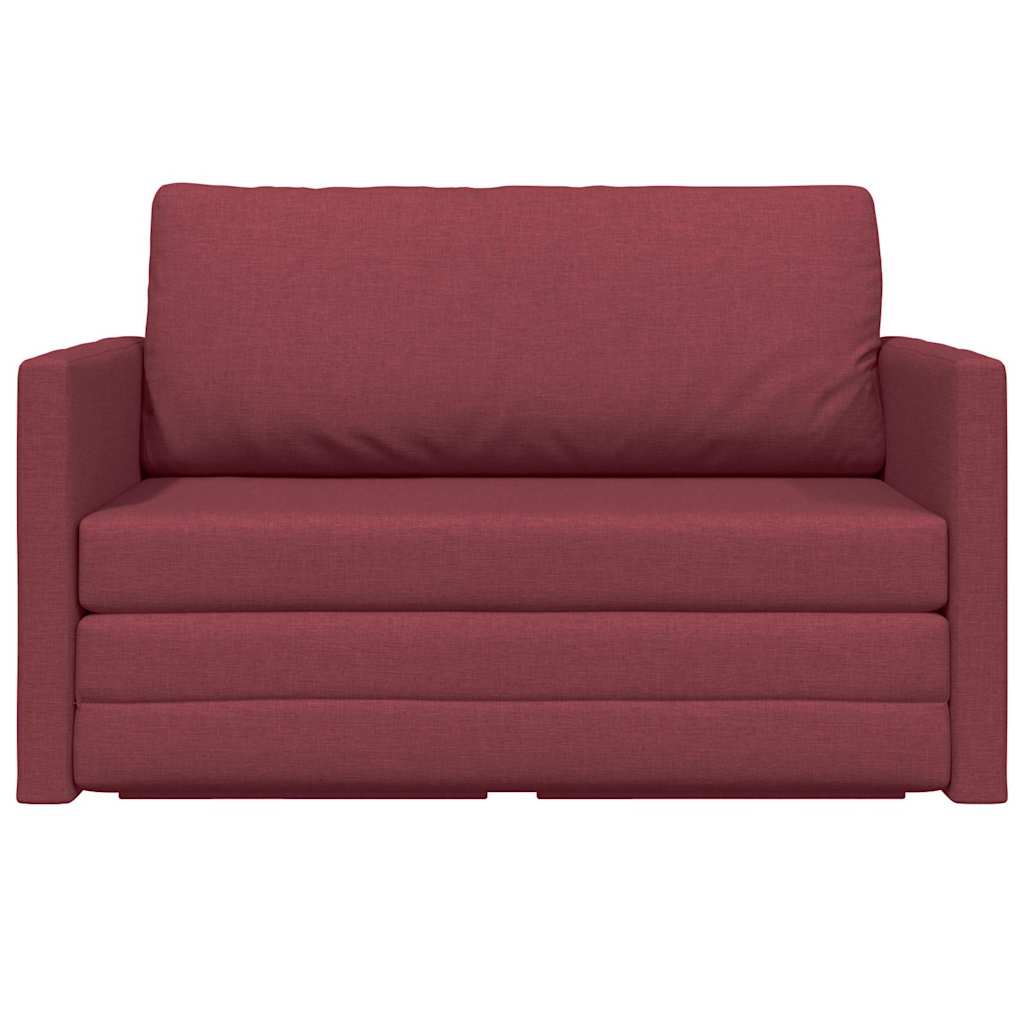 vidaXL Κρεβάτι καναπές 110cm Κόκκινο ύφασμα