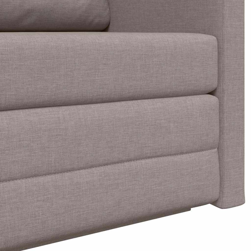 vidaXL Κρεβάτι καναπές 110cm Taupe ύφασμα