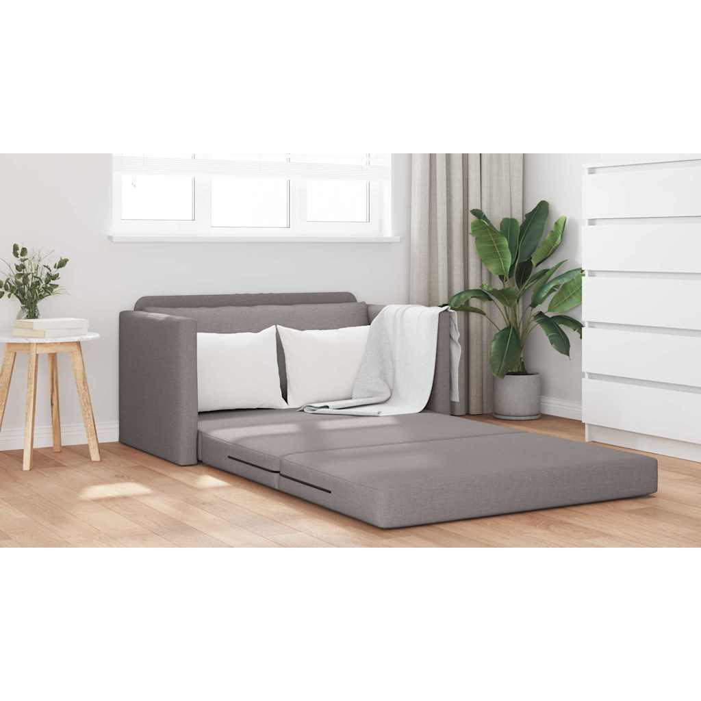 vidaXL Κρεβάτι καναπές 110cm Taupe ύφασμα