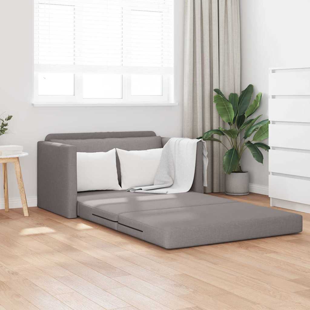 vidaXL Κρεβάτι καναπές 110cm Taupe ύφασμα