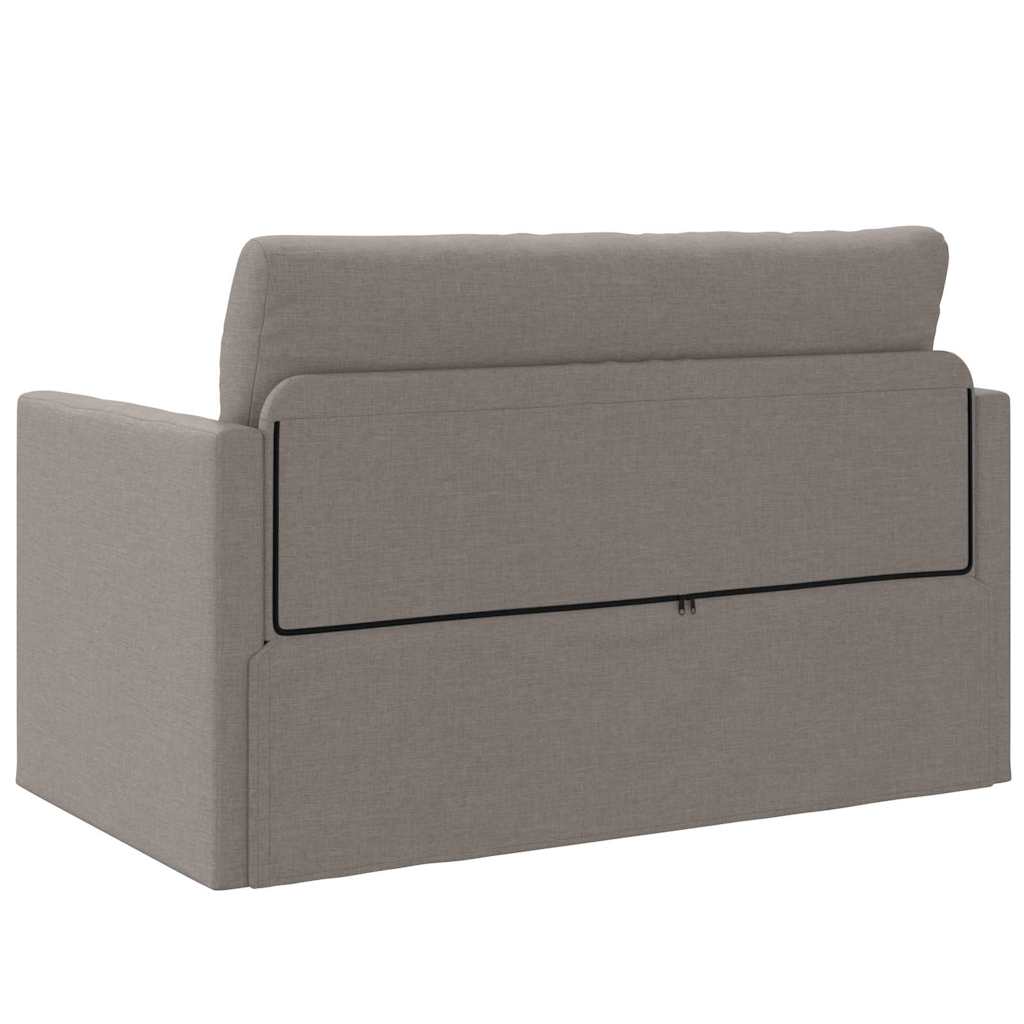 vidaXL Κρεβάτι καναπές 110cm Taupe ύφασμα