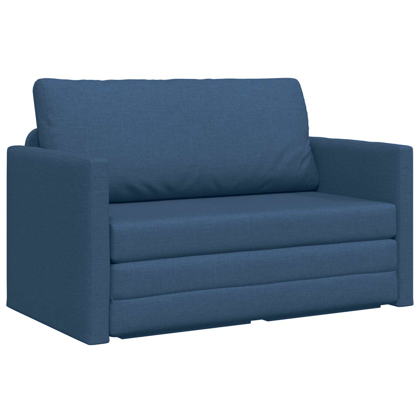 vidaXL Κρεβάτι καναπές 110cm Μπλε ύφασμα