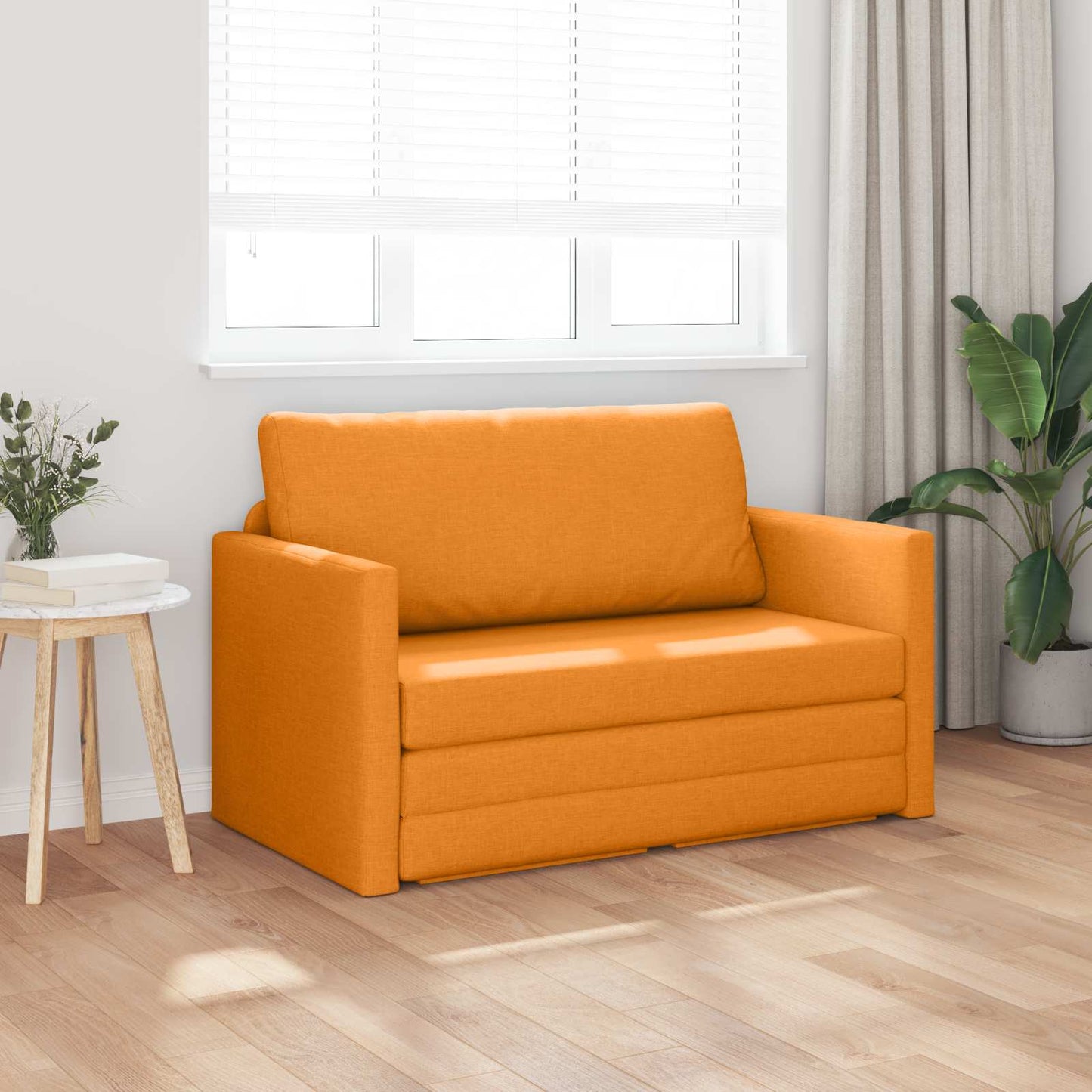vidaXL Κρεβάτι καναπές 110cm Σκούρο κίτρινο ύφασμα