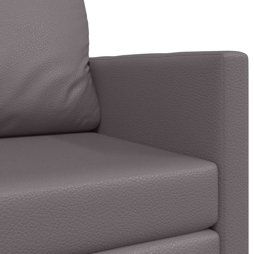 vidaXL Κρεβάτι καναπές 110cm Γκρι Δερματίνη