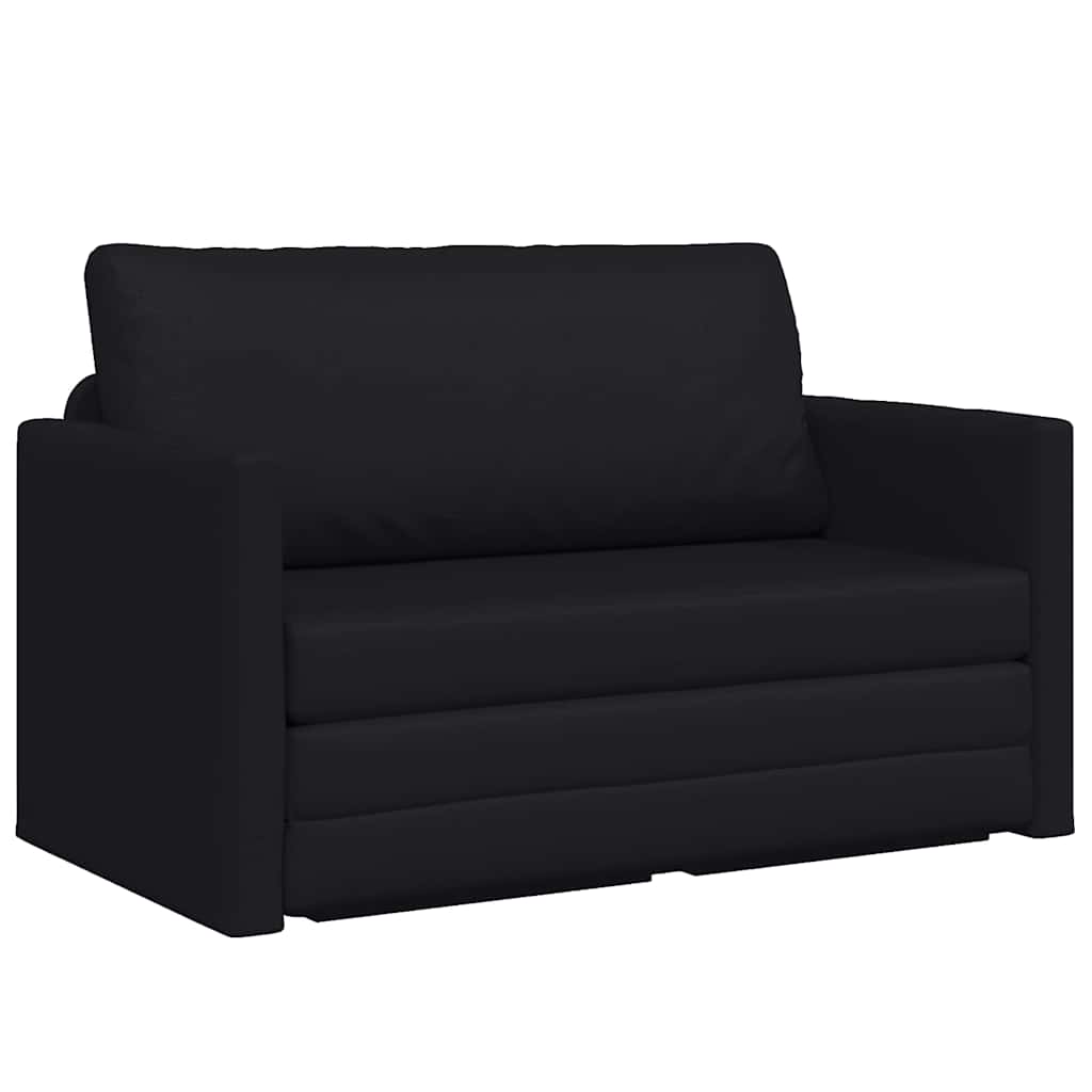 vidaXL Κρεβάτι καναπές 110cm Μαύρο Δερματίνη