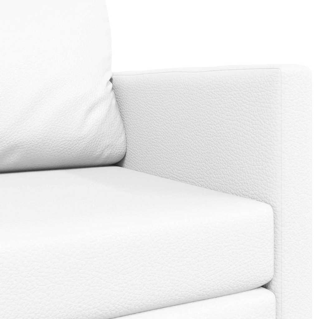 vidaXL Κρεβάτι καναπές 110cm Λευκό Δερματίνη