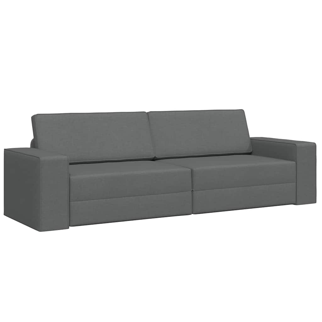 vidaXL Κρεβάτι καναπές 200cm Σκούρο Γκρι ύφασμα