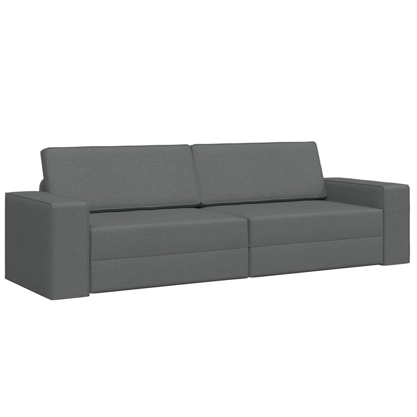 vidaXL Κρεβάτι καναπές 200cm Σκούρο Γκρι ύφασμα