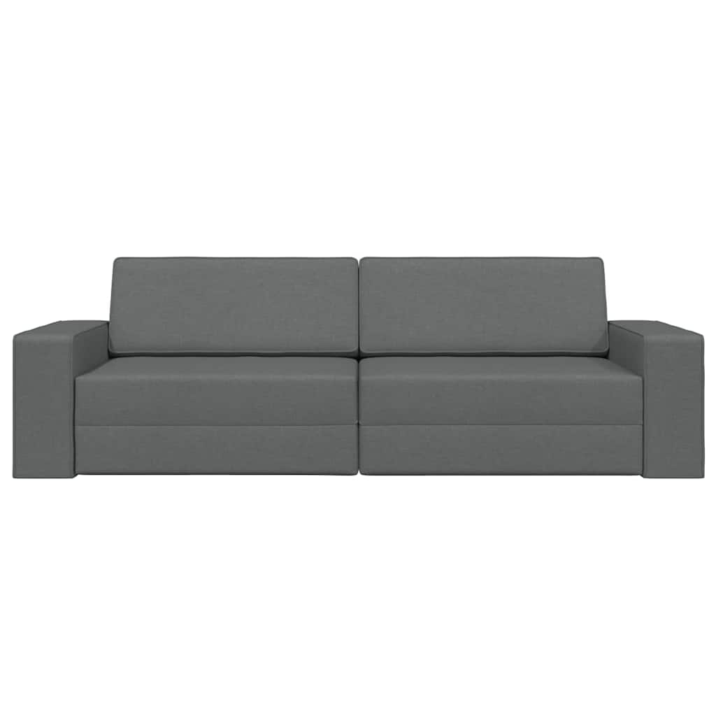 vidaXL Κρεβάτι καναπές 200cm Σκούρο Γκρι ύφασμα
