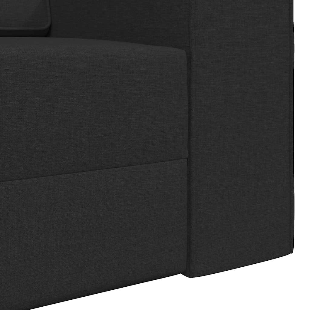 vidaXL Κρεβάτι καναπές 200cm Μαύρο ύφασμα