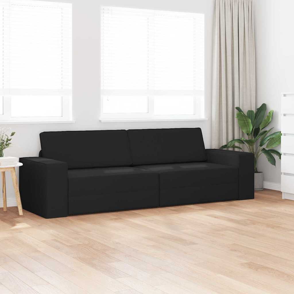 vidaXL Κρεβάτι καναπές 200cm Μαύρο ύφασμα