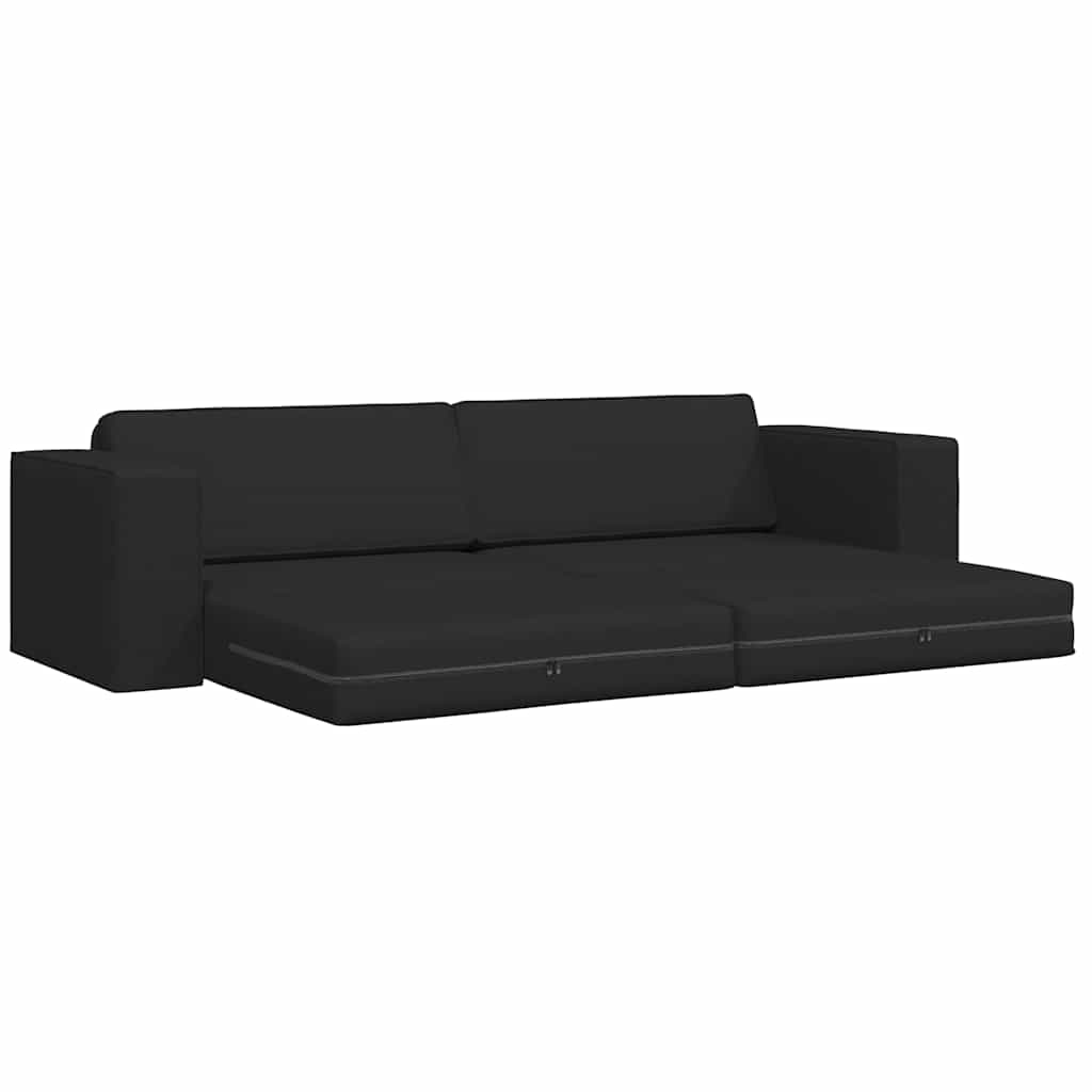 vidaXL Κρεβάτι καναπές 200cm Μαύρο ύφασμα