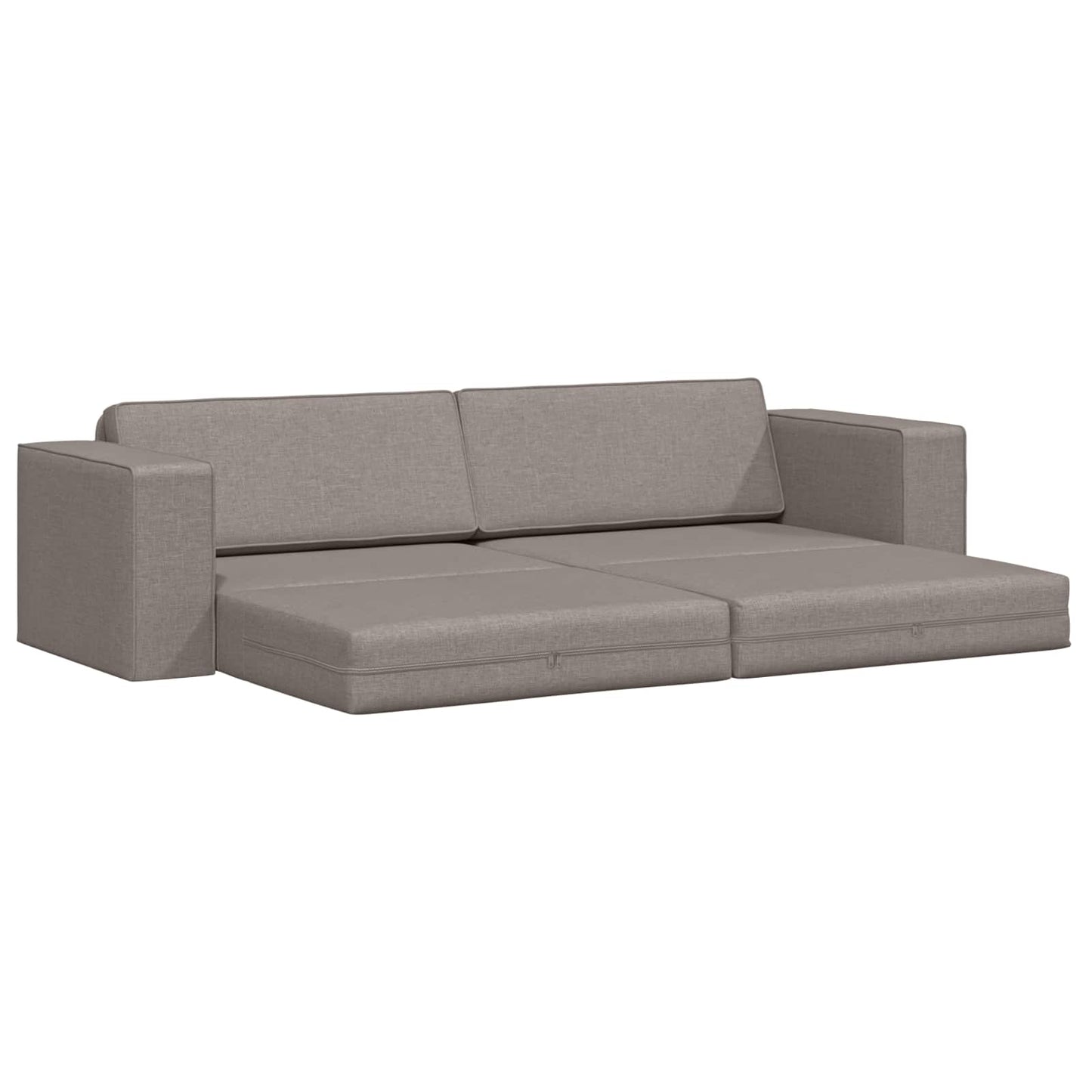 vidaXL Κρεβάτι καναπές Taupe 245 x 78 x 77 εκ. ύφασμα