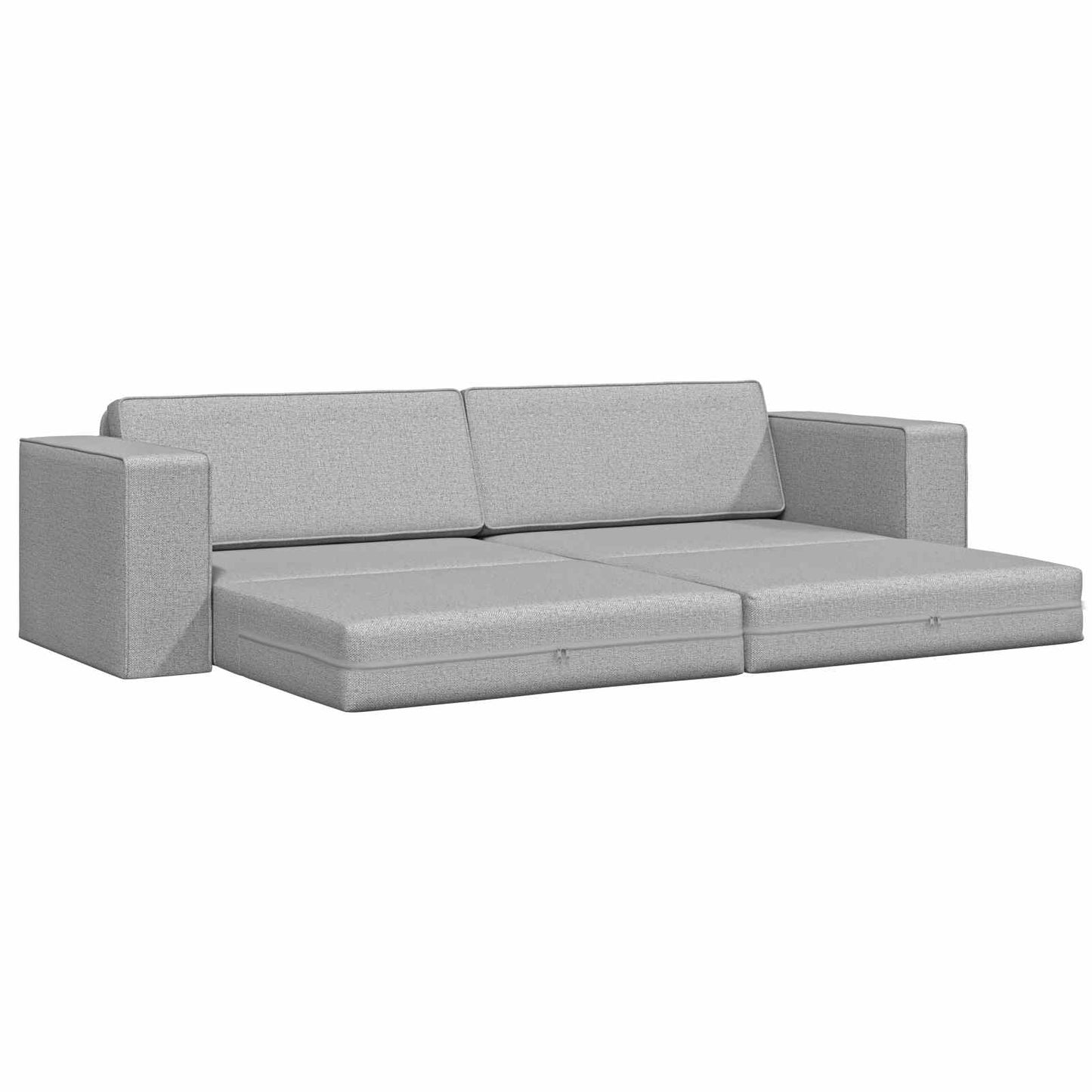 vidaXL Κρεβάτι καναπές Σκίουρος Γκρί 245 x 78 x 77 εκ. ύφασμα
