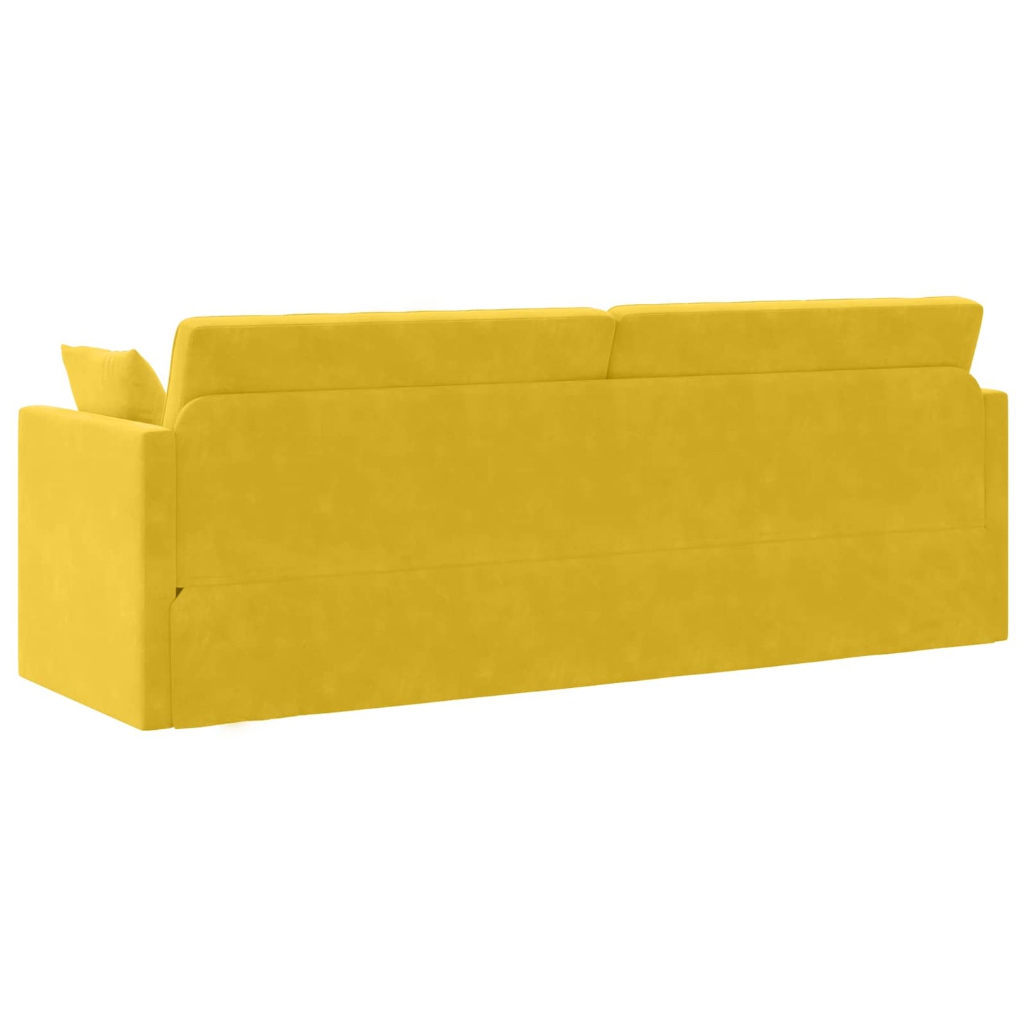 vidaXL Καναπές-κρεβάτι δαπέδου Κίτρινο 213 x 70 x 77 εκ Βελούδο