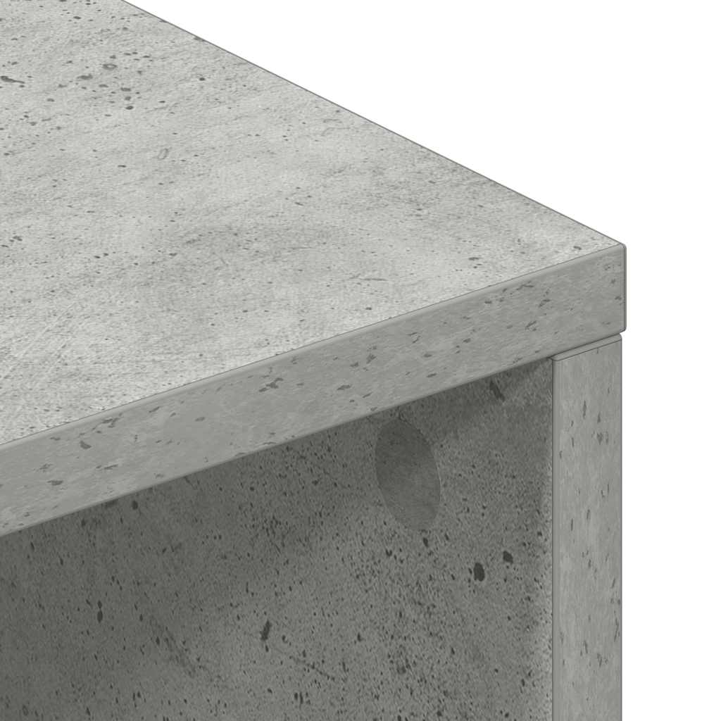 vidaXL Έπιπλο Τηλεόρασης Γκρι Σκυροδέματος 100x40x40 εκ. Μοριοσανίδα