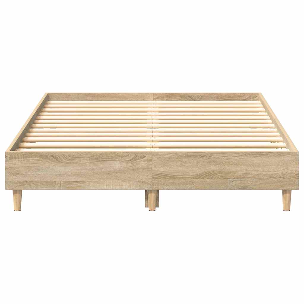 vidaXL Πλαίσιο Κρεβατιού χωρίς Στρώμα Sonoma Δρυς 120x200εκ. Επ. Ξύλο