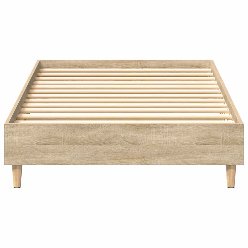 vidaXL Πλαίσιο κρεβατιού χωρίς στρώμα Sonoma Oak 90x200 cm