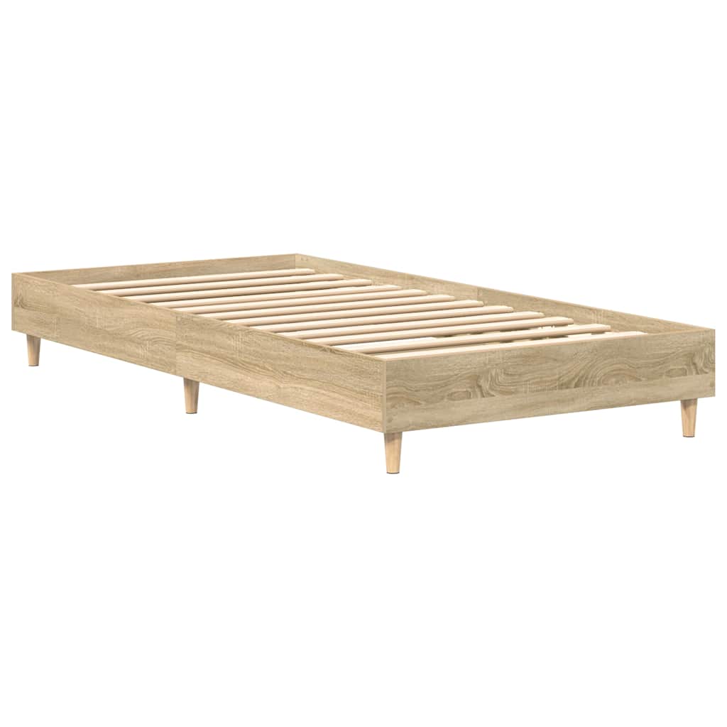 vidaXL Πλαίσιο κρεβατιού χωρίς στρώμα Sonoma Oak 90x200 cm