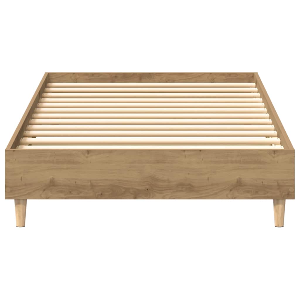 vidaXL Πλαίσιο κρεβατιού χωρίς στρώμα Artisan Oak 90x200 cm
