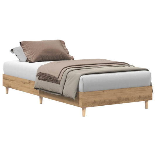 vidaXL Πλαίσιο κρεβατιού χωρίς στρώμα Artisan Oak 90x190 cm
