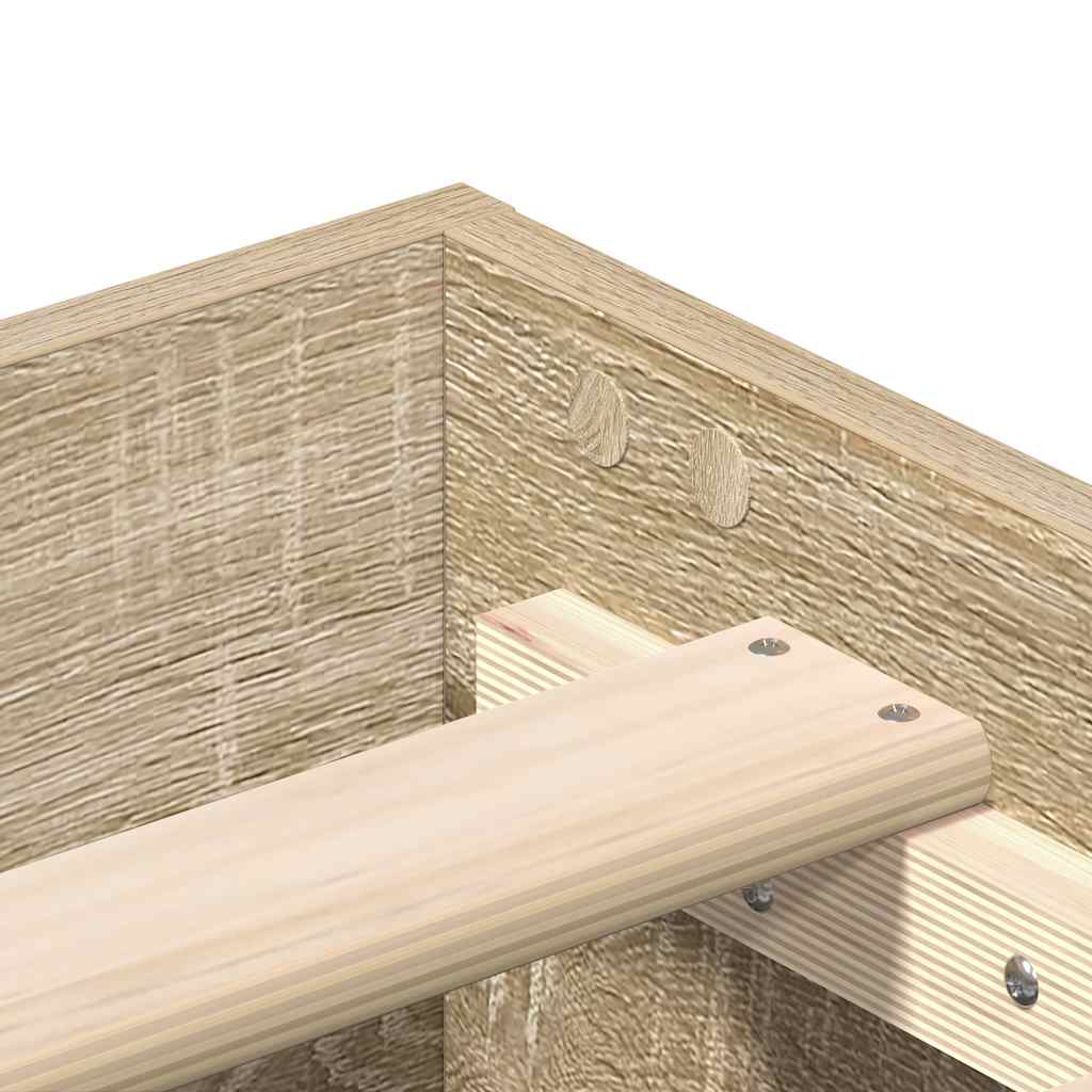 vidaXL Πλαίσιο κρεβατιού χωρίς στρώμα Sonoma Oak 75x190 cm