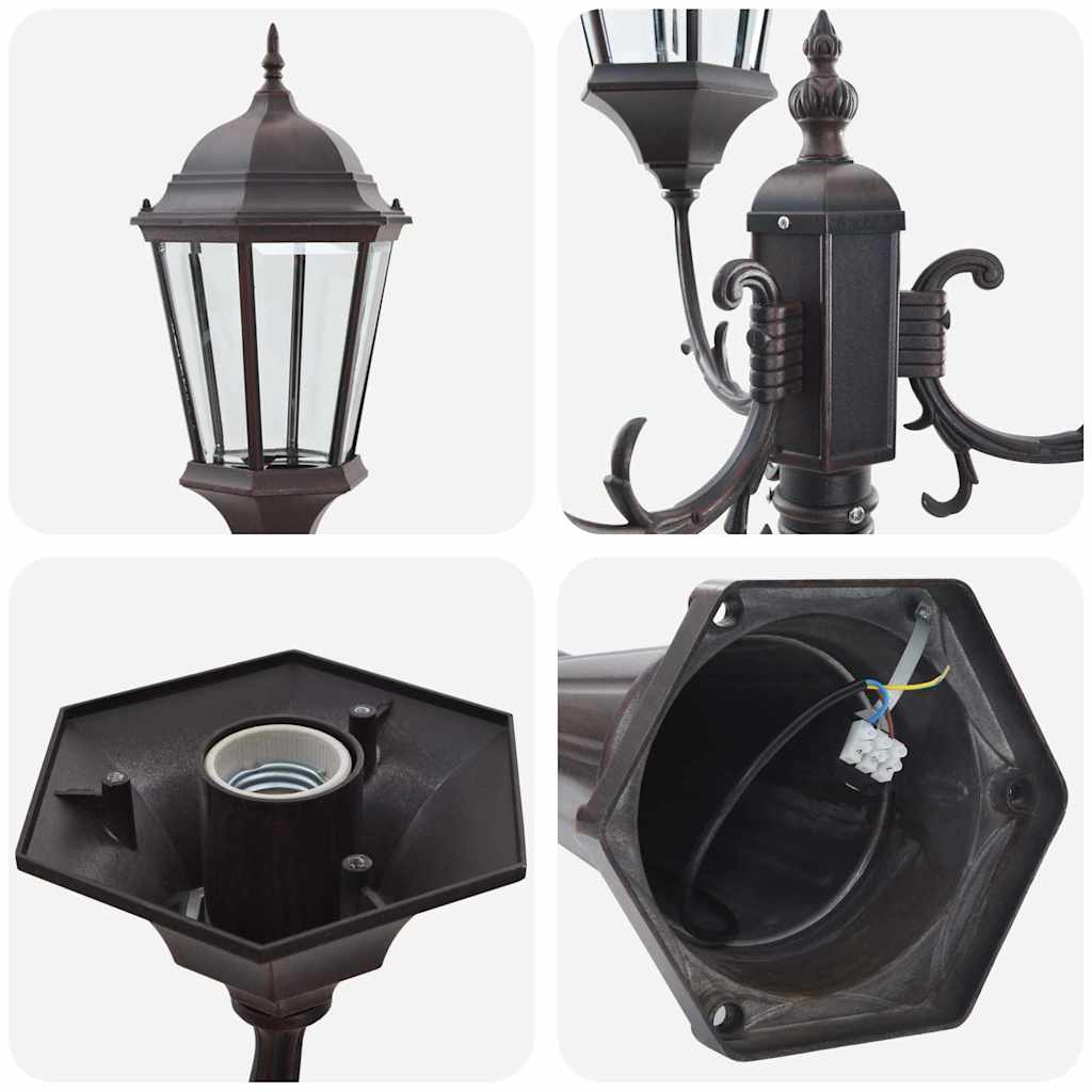 vidaXL Φωτιστικό Κήπου Μπρονζέ 235 εκ Αλουμίνιο