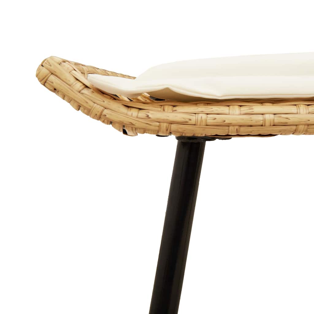 vidaXL Σετ Καναπέ Κήπου 4 pcs Φυσικό συνθετικό ρατάν