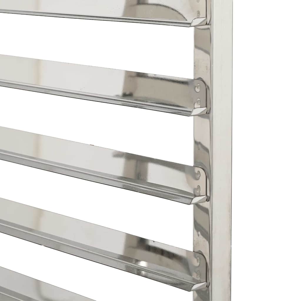 vidaXL Τρόλεϊ Δίσκου με 12 Δοχεία GN 75x55x87 εκ. από Ανοξείδωτο Ατσάλι