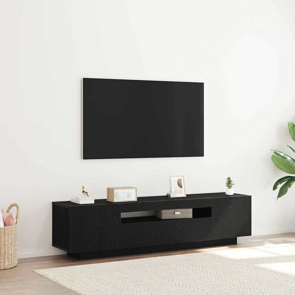 vidaXL Ντουλάπι TV Μαύρο 160 x 35 x 40 εκ. Επεξεργασμένο ξύλο