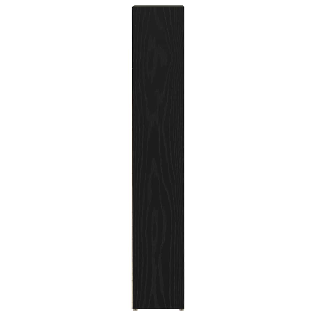 vidaXL Ντουλάπια CD 2 τεμ. Μαύρο Δρυς 21x16x93,5 εκ Επεξεργασμένο Ξύλο