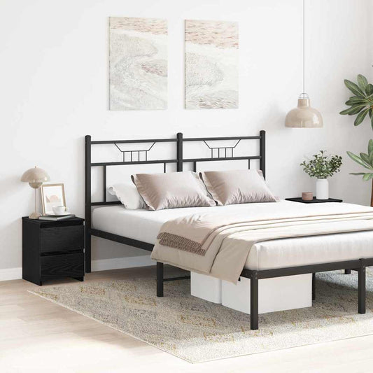 vidaXL Κομοδίνο 2 pcs Μαύρη δρυς 30 x 30 x 40 cm Επεξεργασμένο ξύλο