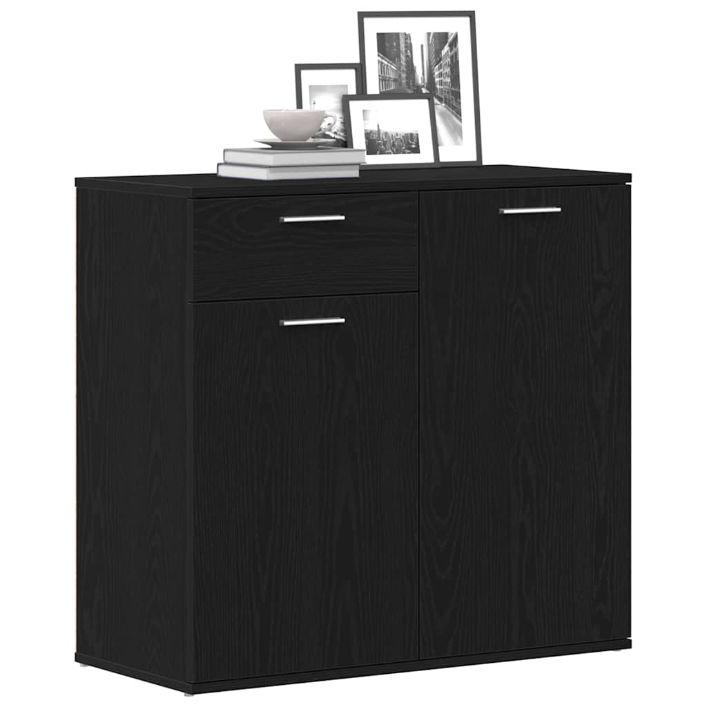 vidaXL Μπουφές από Μαύρη Δρυς 80x36x75 εκ. από Τεχνητό Ξύλο