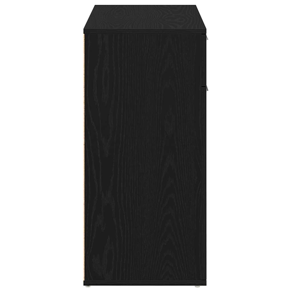 vidaXL Μπουφές από Μαύρη Δρυς 80x36x75 εκ. από Τεχνητό Ξύλο