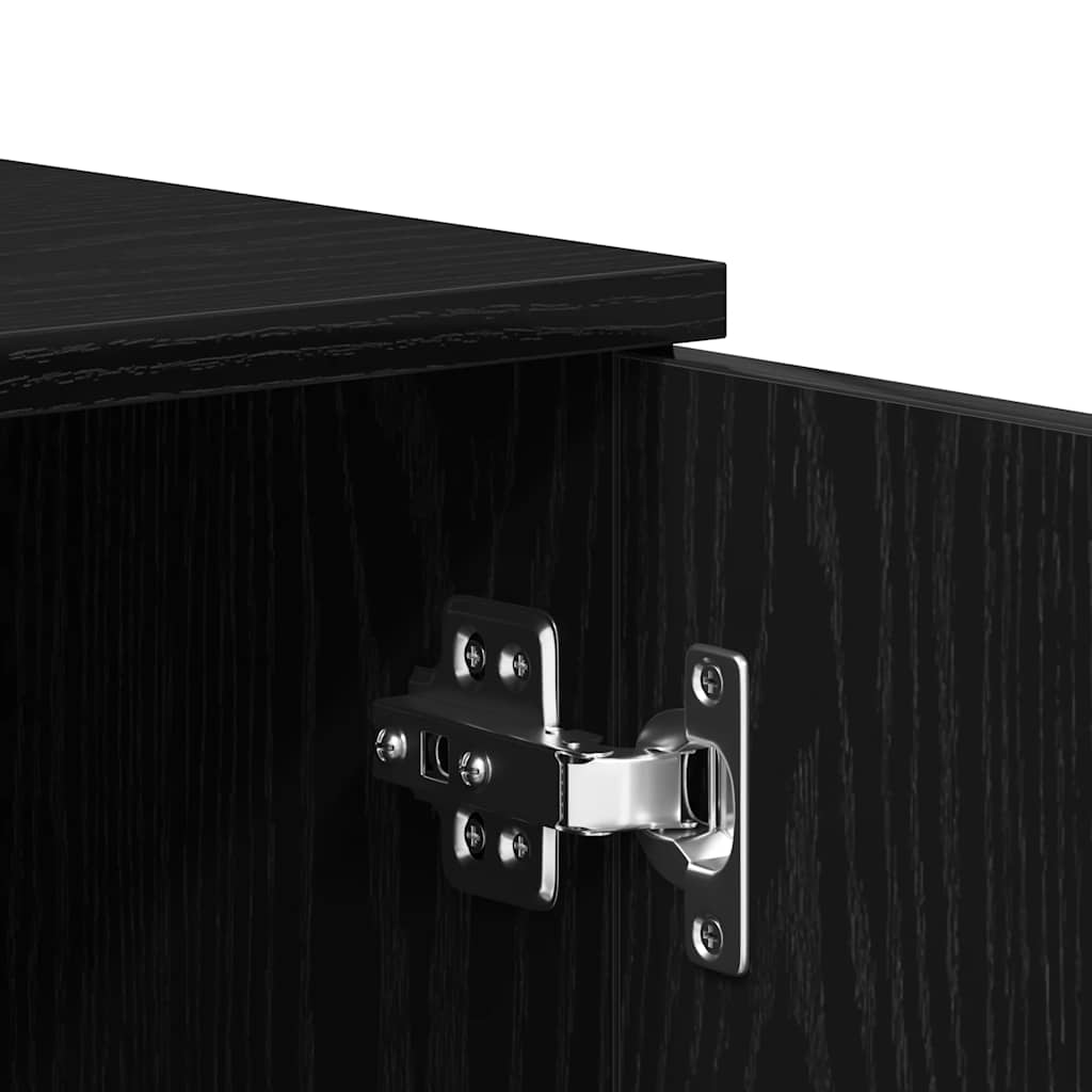 vidaXL Μπουφές από Μαύρη Δρυς 80x36x75 εκ. από Τεχνητό Ξύλο