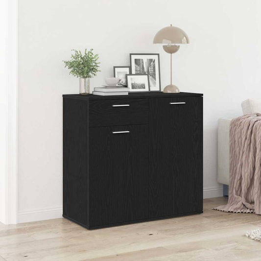 vidaXL Μπουφές από Μαύρη Δρυς 80x36x75 εκ. από Τεχνητό Ξύλο