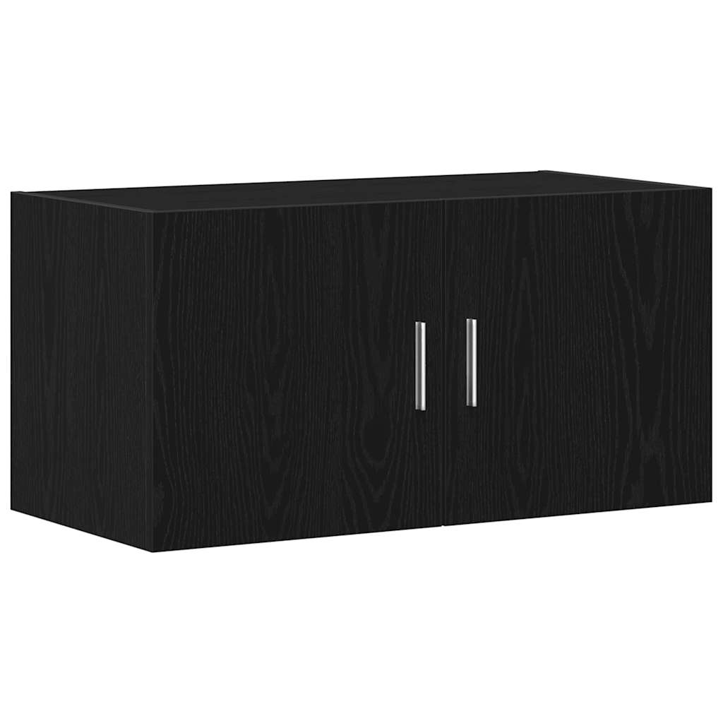 vidaXL Ντουλάπι Τοίχου Μαύρο Δρυς 80x39x40 εκ. Επεξεργασμένο Ξύλο
