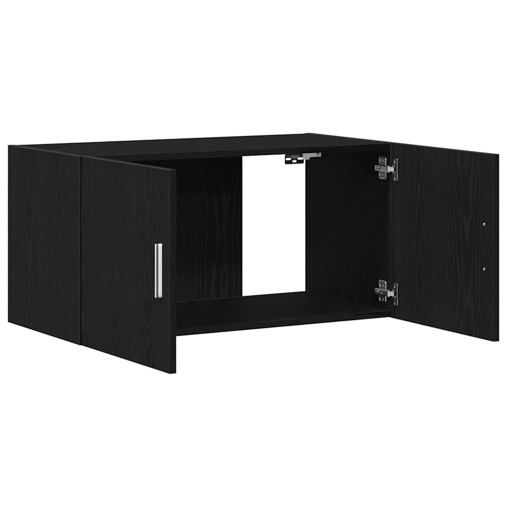 vidaXL Ντουλάπι Τοίχου Μαύρο Δρυς 80x39x40 εκ. Επεξεργασμένο Ξύλο