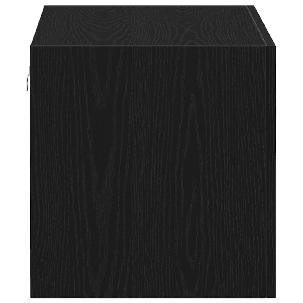 vidaXL Ντουλάπι Τοίχου Μαύρο Δρυς 80x39x40 εκ. Επεξεργασμένο Ξύλο