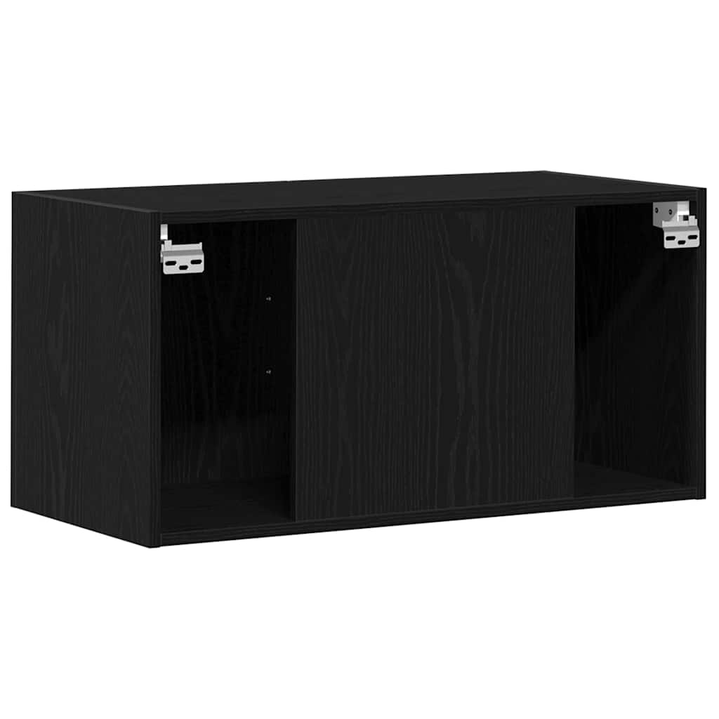 vidaXL Ντουλάπι Τοίχου Μαύρο Δρυς 80x39x40 εκ. Επεξεργασμένο Ξύλο