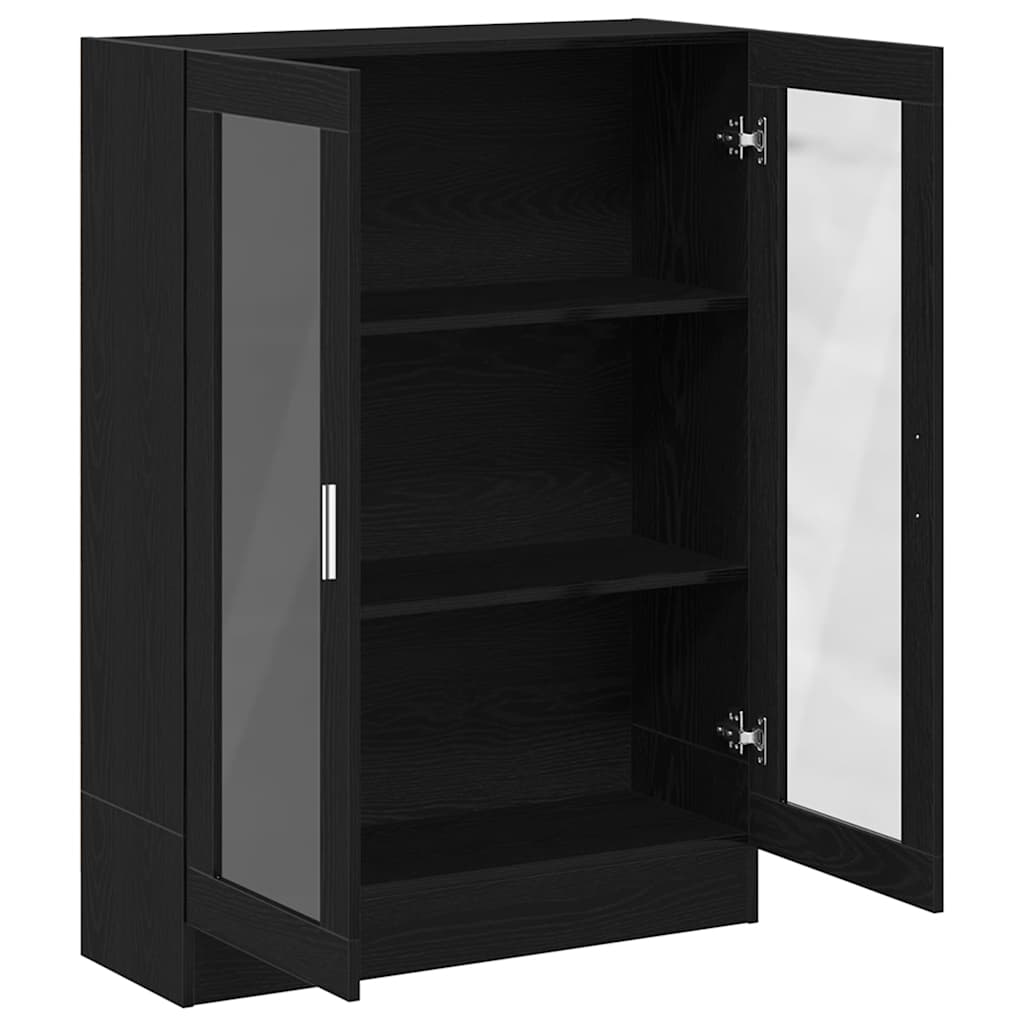 vidaXL Βιβλιοθήκη Μαύρο Δρυς 82,5x30,5x115 εκ. Επεξεργασμένο Ξύλο