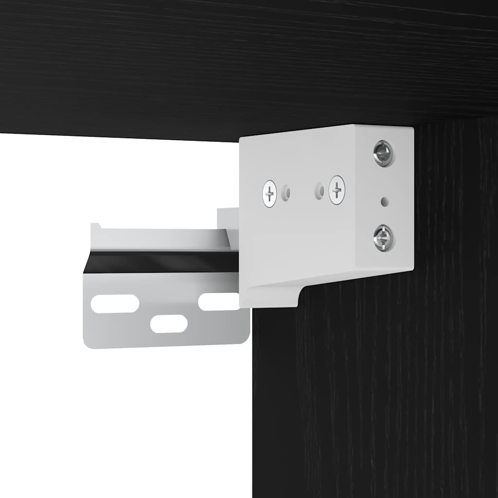 vidaXL Ντουλάπι Νιπτήρα Μπάνιου Μαύρο Δρυς 60x38,5x46 εκ. από Τεχνητό Ξύλο