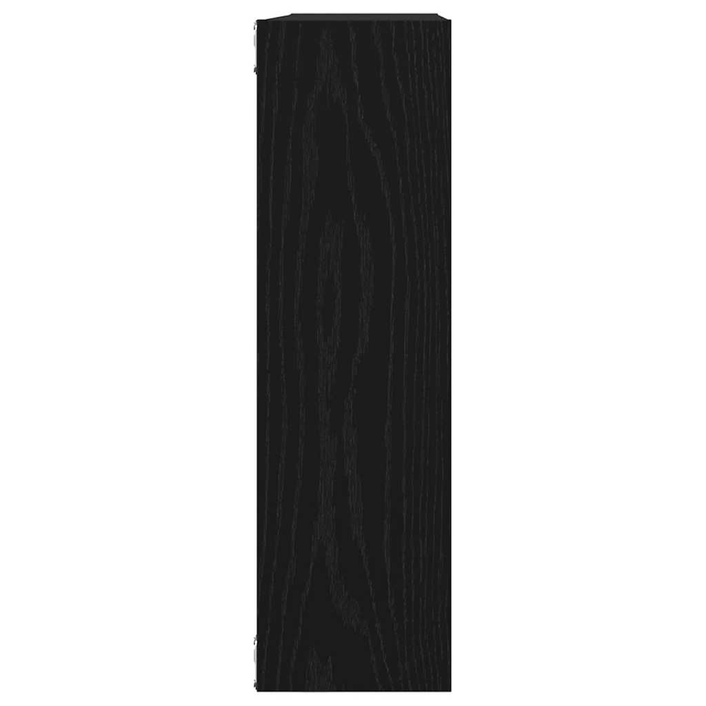 vidaXL Ράφι Τοίχου Μαύρη Δρυς 75x16x55 εκ. από Τεχνητό Ξύλο