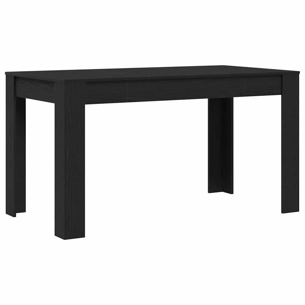 vidaXL Τραπεζαρία Μαύρη Οξυά 140 x 74,5 x 76 εκ. συνθετικό ρατάν