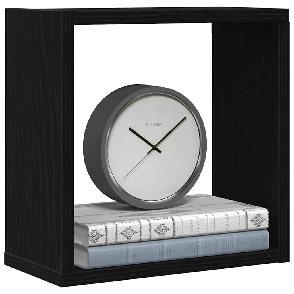 vidaXL Ράφια Τοίχου Κύβοι 6 τεμ. Μαύρο Δρυς 30x15x30 εκ. από Τεχνητό Ξύλο